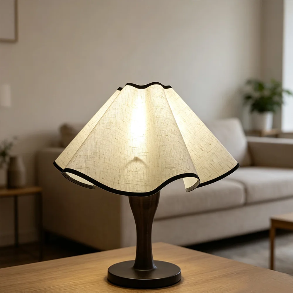 Foldable Fabric Lamp Shade Creative Flower Design Lamp Replacement Lampshape for Table Light Floor Lamp Bedroom Home Decoration