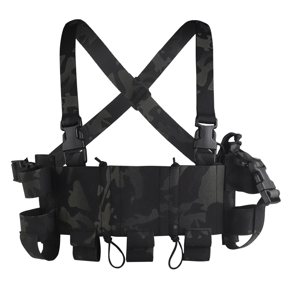 NEW Outdoor WG Minimalistic Multi-Mission Chest Rig,X-shaped ShoulderSstrap,External Equipment,Convenient Buckle Storage Tools