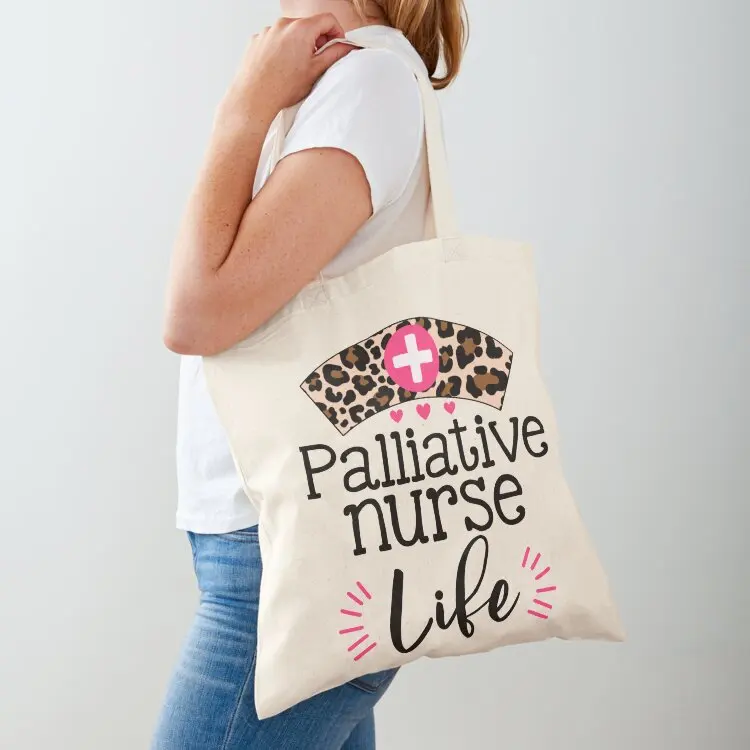 

Hospice palliative Nurse nursing gift RN medical stethoscope heart healthcare Tote Bag Canvas bag Candy bags Eco bag