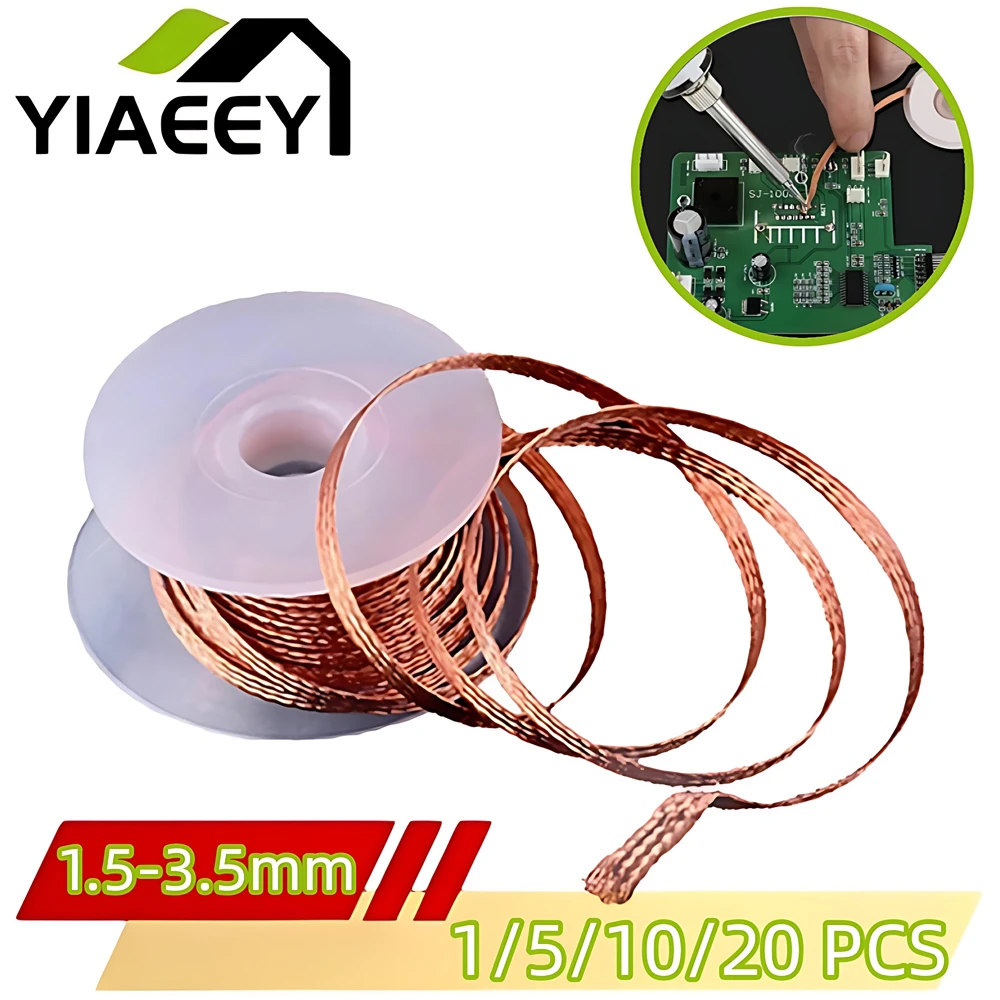 

1,5-3,5 мм сетчатая оплетка для распайки, медная точка сварки, устройство для удаления припоя, проволока, фитиль для пайки, оловянный свинцовый шнур, флюс для пайки