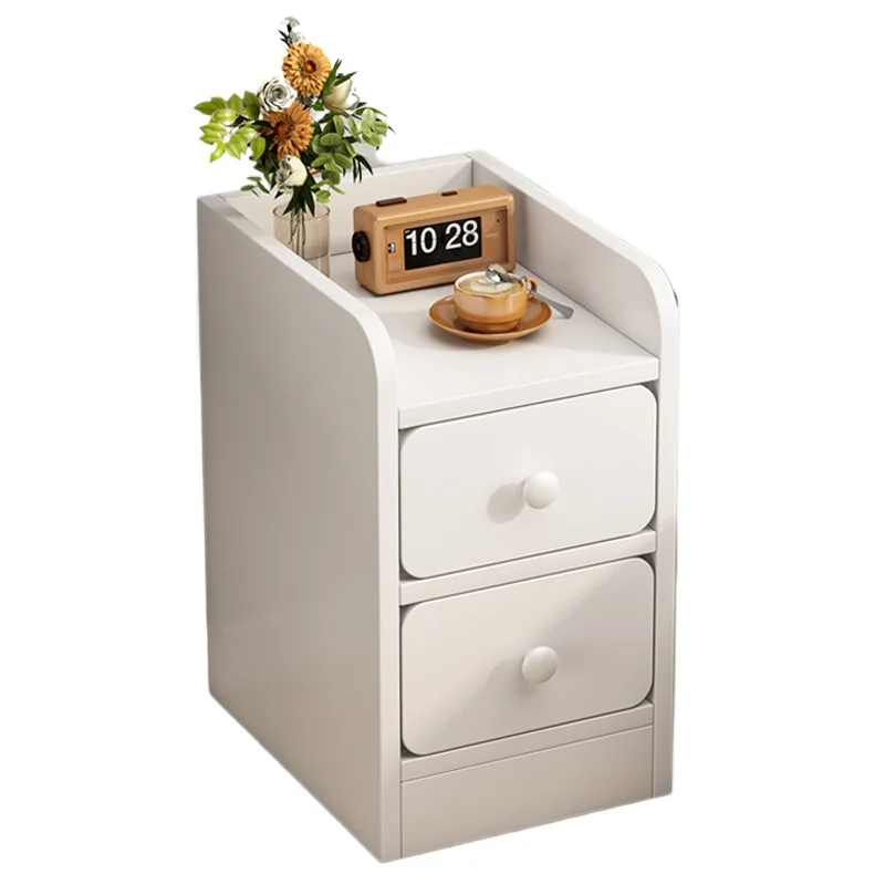 

Ultra Narrow Mini Nightstand for Small Spaces Modern Minimalist Compact Bedside Storage Cabinet for Bedroom Home Use