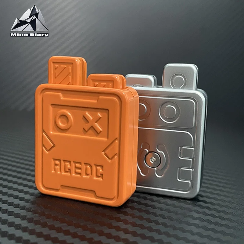 Fingertip EDC Fidget Toy Future Punk Style Pressure Relief Toy Zinc Alloy Mechanical Fidget Slider Cool Gadget Gifts