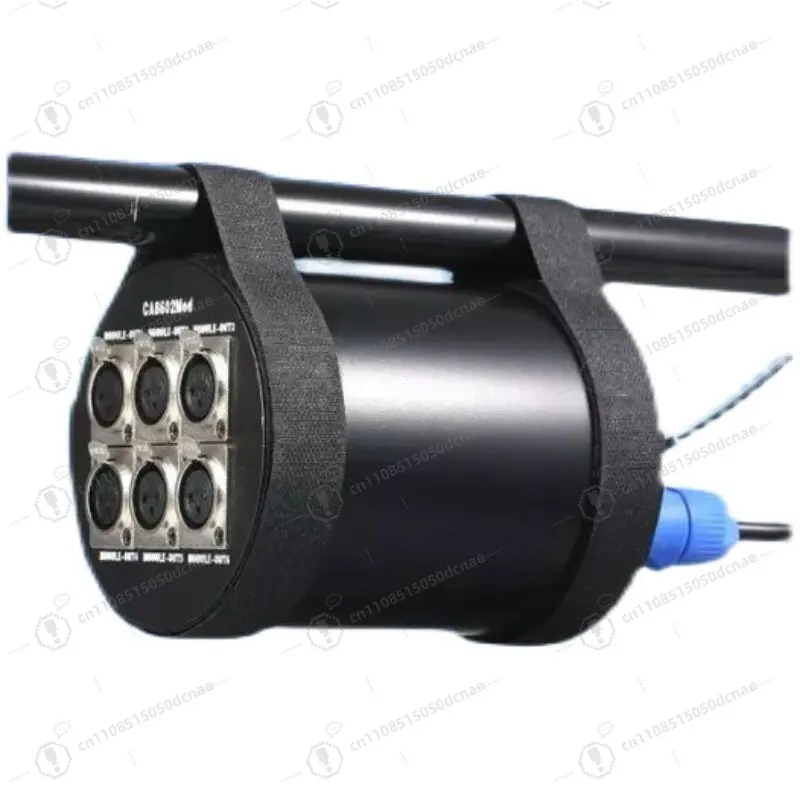 1 Input 6 Output DMX512 Signal Amplifier Stackable 6 Channel Signal Splitter Module For Stage Lighting Equipment