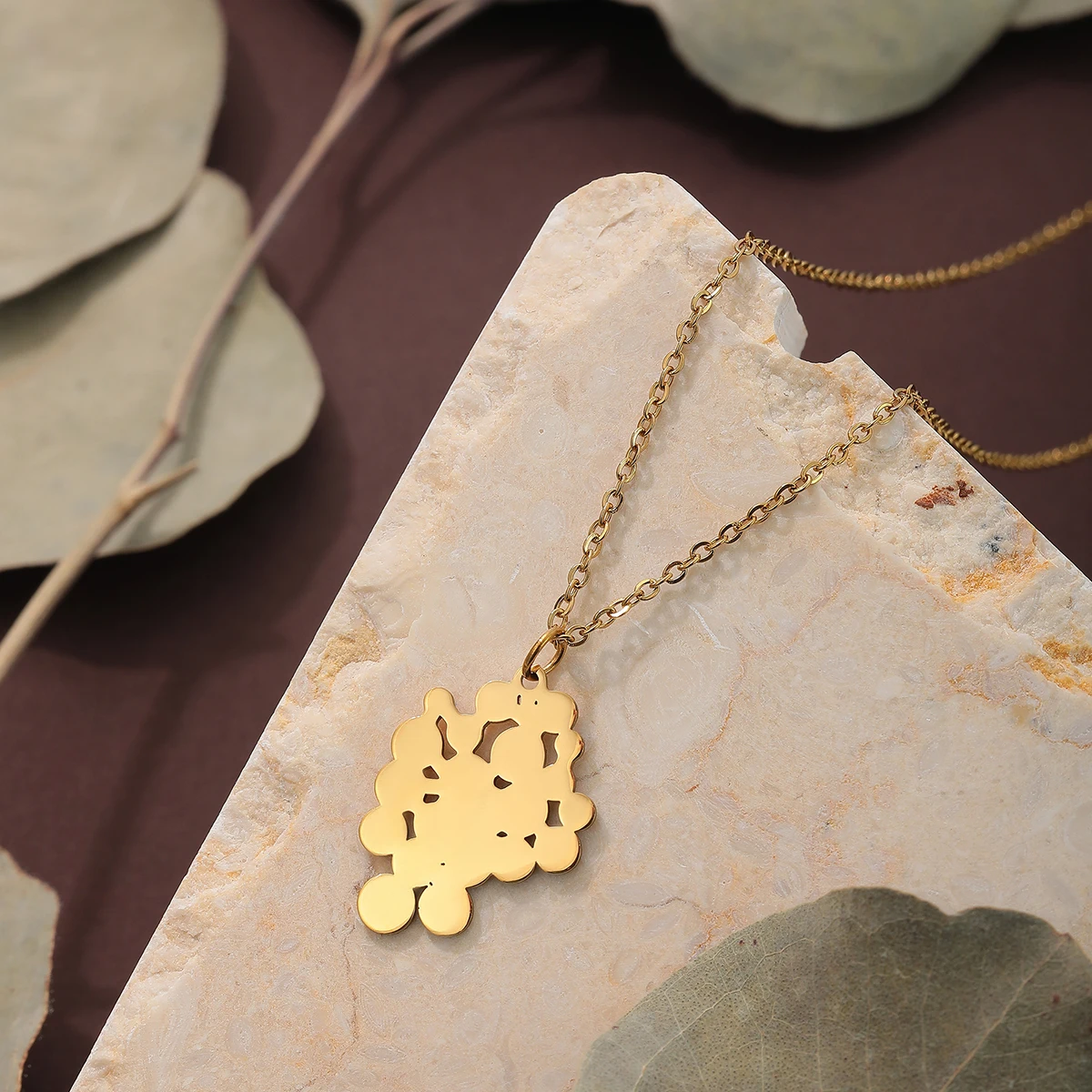 CHENGXUN Cluster Necklace Unique White Necklace Minimalist White Necklace Solid Jewelry Dainty White Necklace Delicate