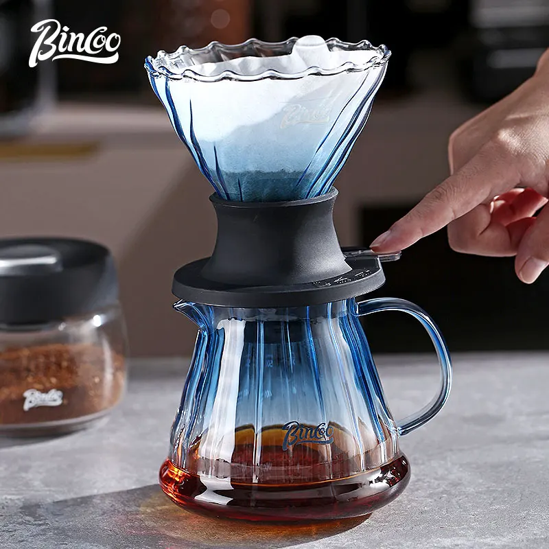 Bincoo Coffee Smart Cup Hand-Brewed Coffee Filter Cup Sharing Pot Hand-Brewed Set Glass Drip Tea