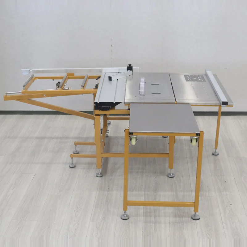 

Woodworking rocker arm type no-bend precision wide rail folding portable push table saw JT360 saw table precision precision cutt