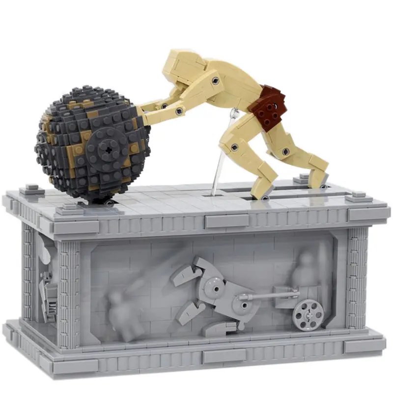 Moc 3955 Dynamic Sculpture Ideas Kids Toys Model Building Blocks Sisyphus Kinetic Bricks DIY Toys for Children Holiday Gifts