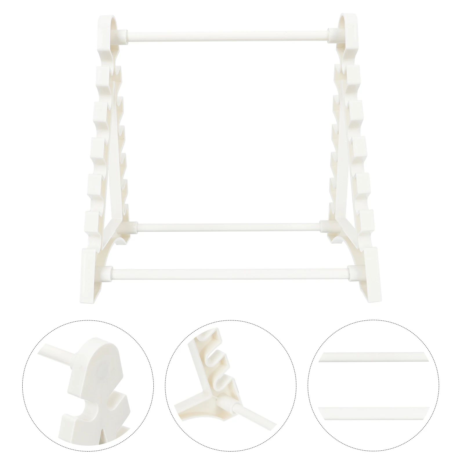 

1pc Professional Test Tube Rack Plastic Pipette Holder Multi-Layer Storage Rack For Laboratory Trapezoidal Design Durable