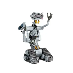 Hot Johnny 5 Robot Building Block Kits Short Open Circuit Classic Movie Number 5 Mech Robot Building Toys Kid Birthday XMAS Gift