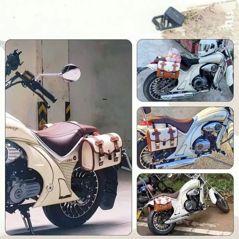 Universal Electric Bike Pouch Waterproof Matte Storage Bag Adjustable Mounting For Handlebar And Rear Seat