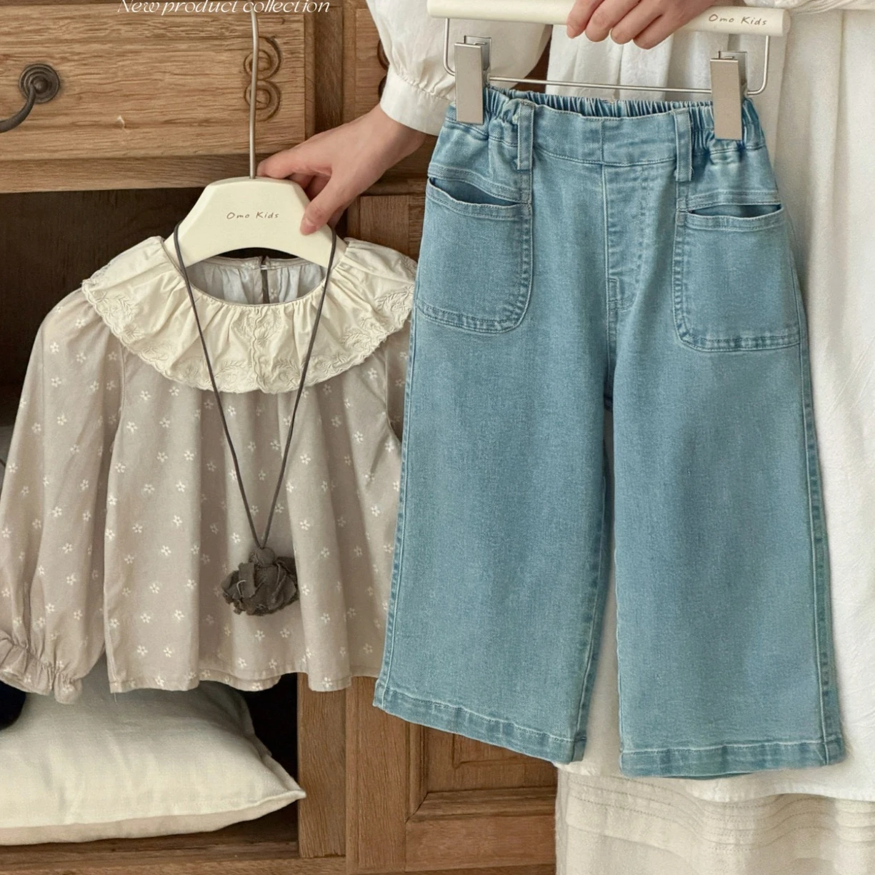 Girls Pants 2026 Spring and Autumn New Children's Clothing Korean Style Girl Baby Foreign Style Casual Straight Leg Jeans