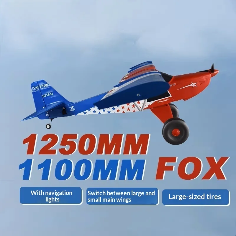 Rheagle Model Fox Electric Rc Fixed Wing Trainer Airplane With Off Road Large Tires Flaps Epo Foam Outdoor Flight For Hobbyists
