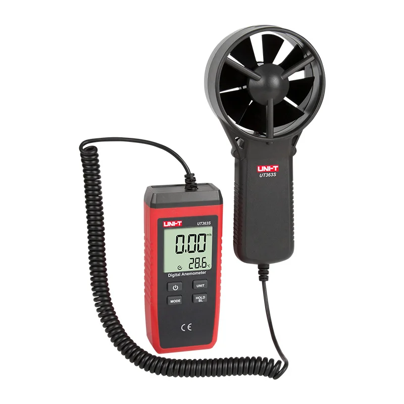 UNI-T UT363S Portable Anemometer Tester Mini Handheld Split Wind Meter High-Precision Digital Anemometer