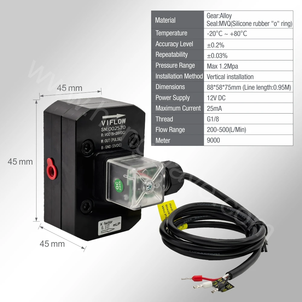 Diesel Viflow Small Flow Fuel Injector Flowmeter For Common Rail Tester Bench Injection Flow Senor Accessories