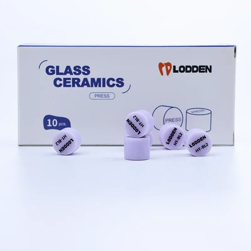 Lodden Dental Purple Press Lithium Disilicate Tablets Dental Lab Glass Ceramic Ingots Blocks Pressing for dentistry Materials