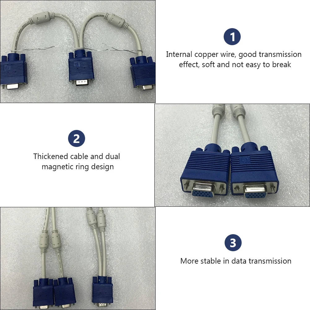 2Pcs Vga Splitter C… - image