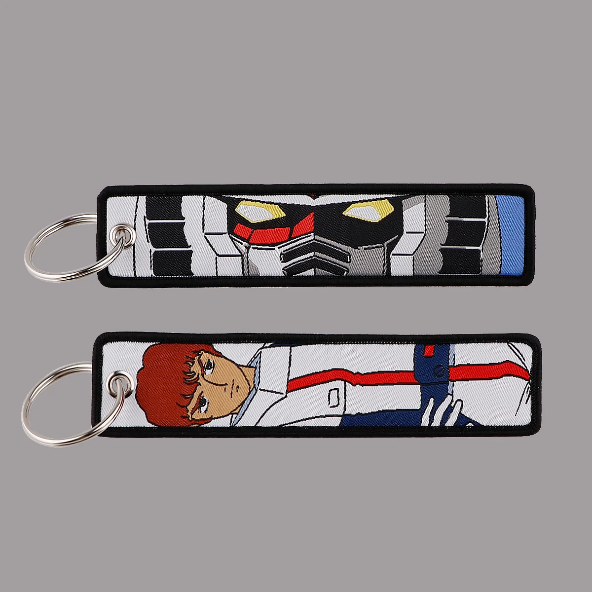 

1PCS Japanese Animation Embroidery Key Fobs Keychain for Motorcycle Cars Key Holder Pendant Jewelry Chaveiro Friends Gifts