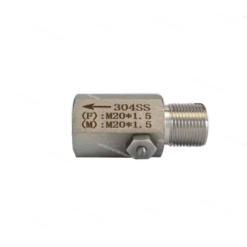 304 Stainless Steel Pressure Gauge Transmitter Damper Damper Valve Buffer M20x1.5/G1/2/M14 * 1.5