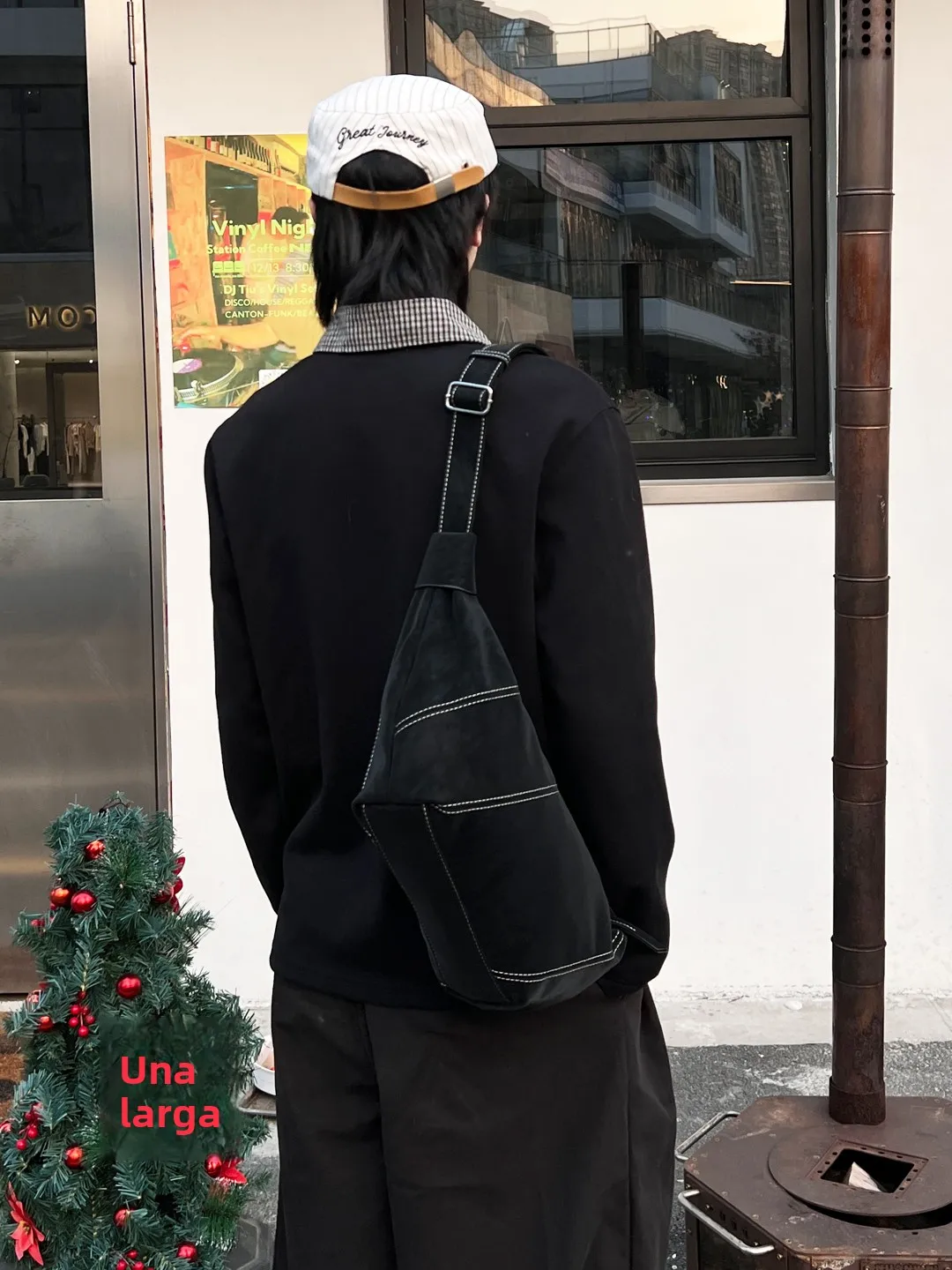 Mochila YUEN de Diseño Oscuro Estilo Harajuku, Bolso Tipo Dumpling Holgado y Casual para Hombre y Mujer, Bolso de Hombro Indi...