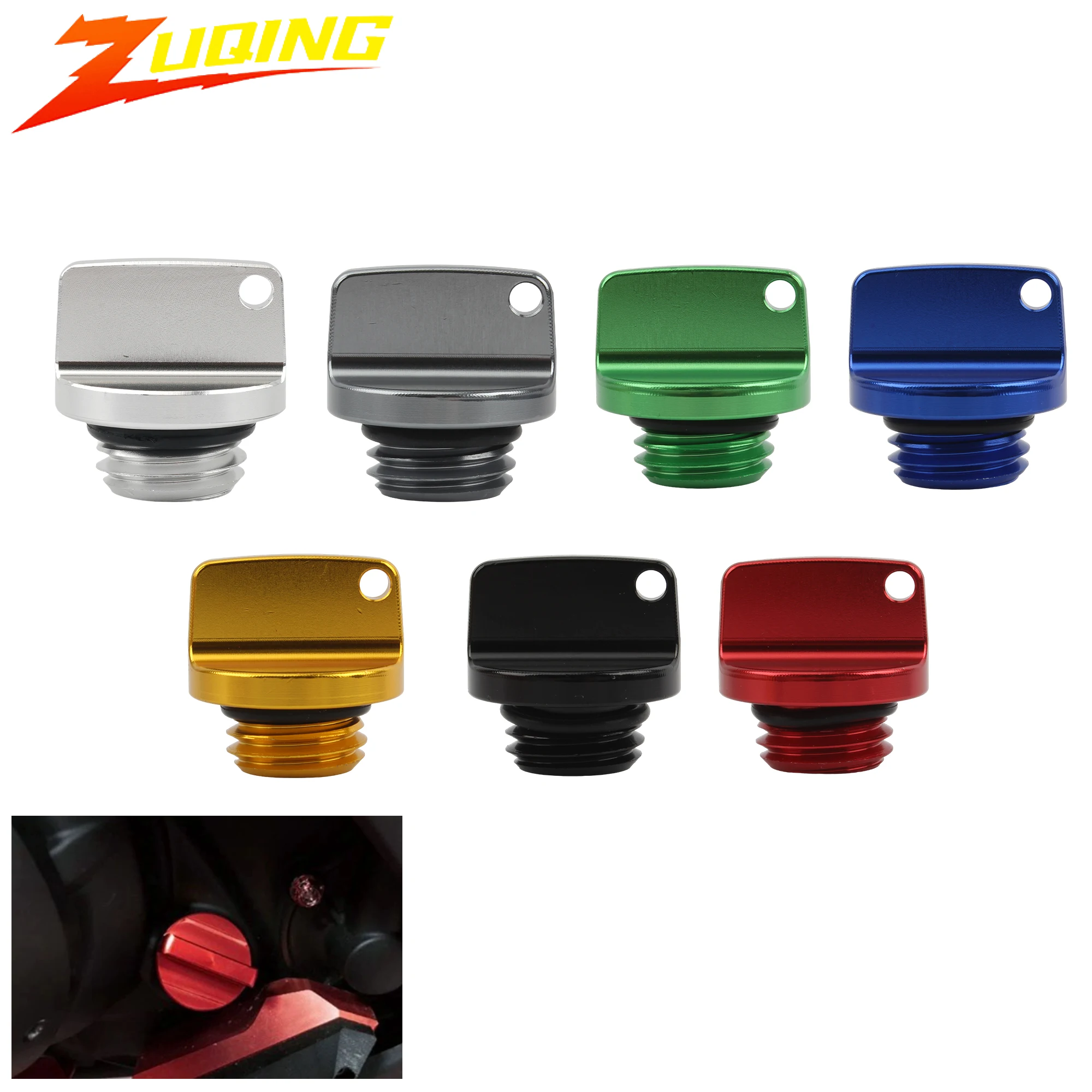 Motorcycle CNC Engine Oil Filler Cover M20*2.5 Oil Filler Cap Plug for KTM Honda Yamaha Suzuki Kawasaki Ducati Crankcase Cap