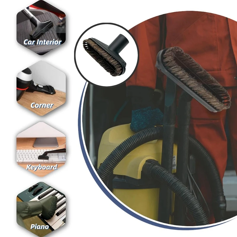 7 шт., насадки и адаптер для вакуумной щетки, 1,25 дюйма