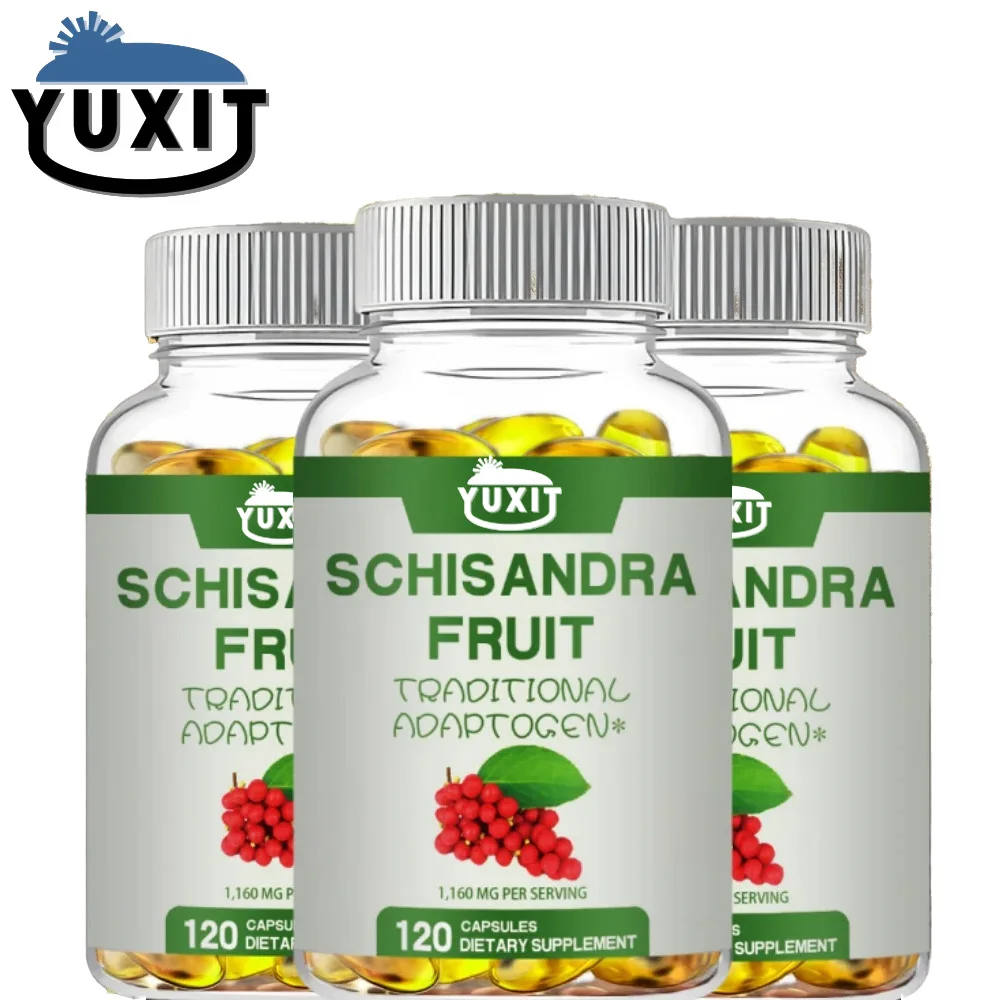 Traditional Schisandra fruit capsules - help relieve fatigue, promote cardiovascular health, and improve human immunity. Non-GMO