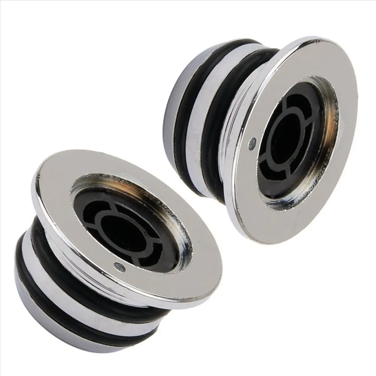 

TUREBG 6Pcs Guitar Metal Top Hat Tone Tuning Knobs for Fender Gibson Electric Guitar Jazz Bass Lp St Chrome