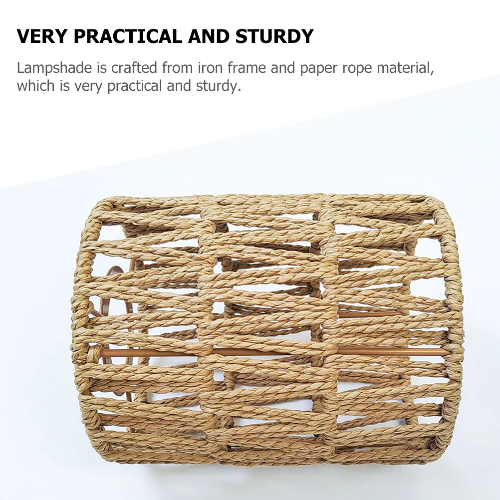 

Woven Lamp Shade Chinese Style Pendant Light for Restaurant Home Decor Hanging Lamp Shades Rope Design