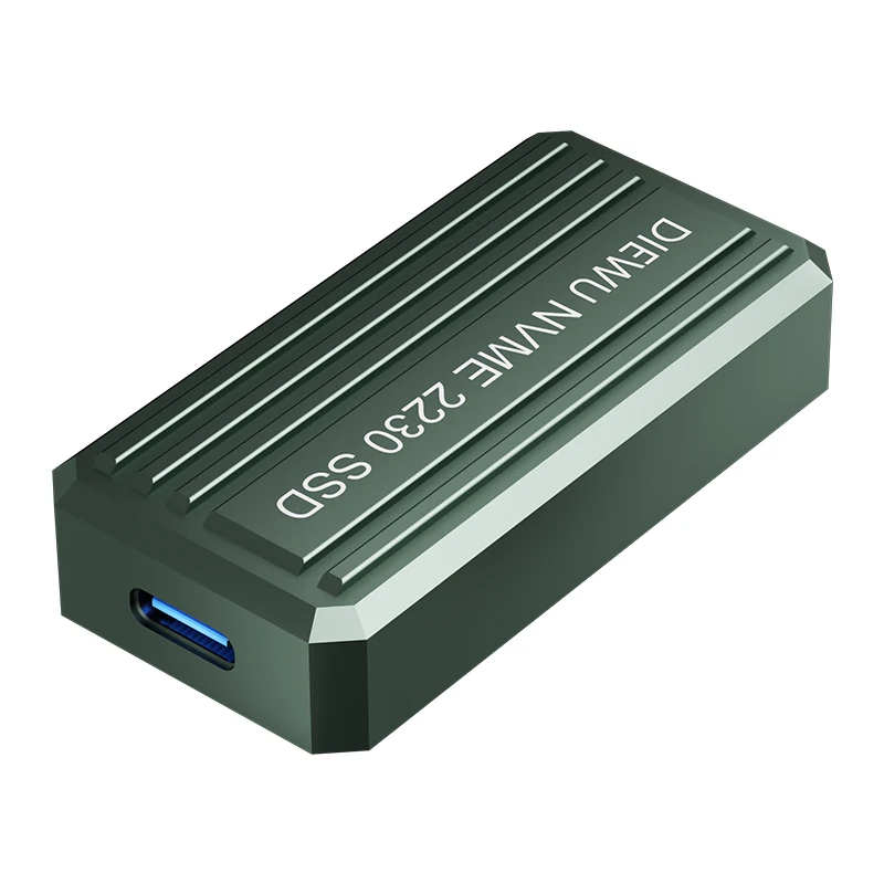 15PCS 휴대용 USB-C 10Gbps 2230 M.2 NVMe SSD 인클로저 하드 디스크 케이스 USB 3.1 Gen 2 NVMe
