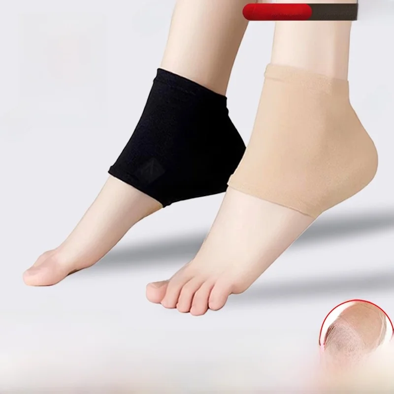 

Sleeping Silicone Foot Cover Moisturizing Heel Crack Protection Footwear Adult Home Use Leg Protection Accessories Normal Size