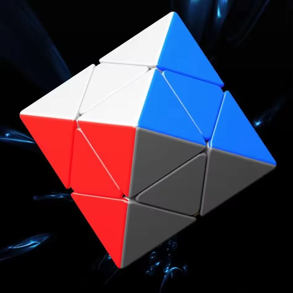 ShengShou FTO Ottaedro rotante Cubo magico di secondo ordine Giocattolo educativo senza adesivi Giocattoli per bambini Cubo Magico Giocattoli