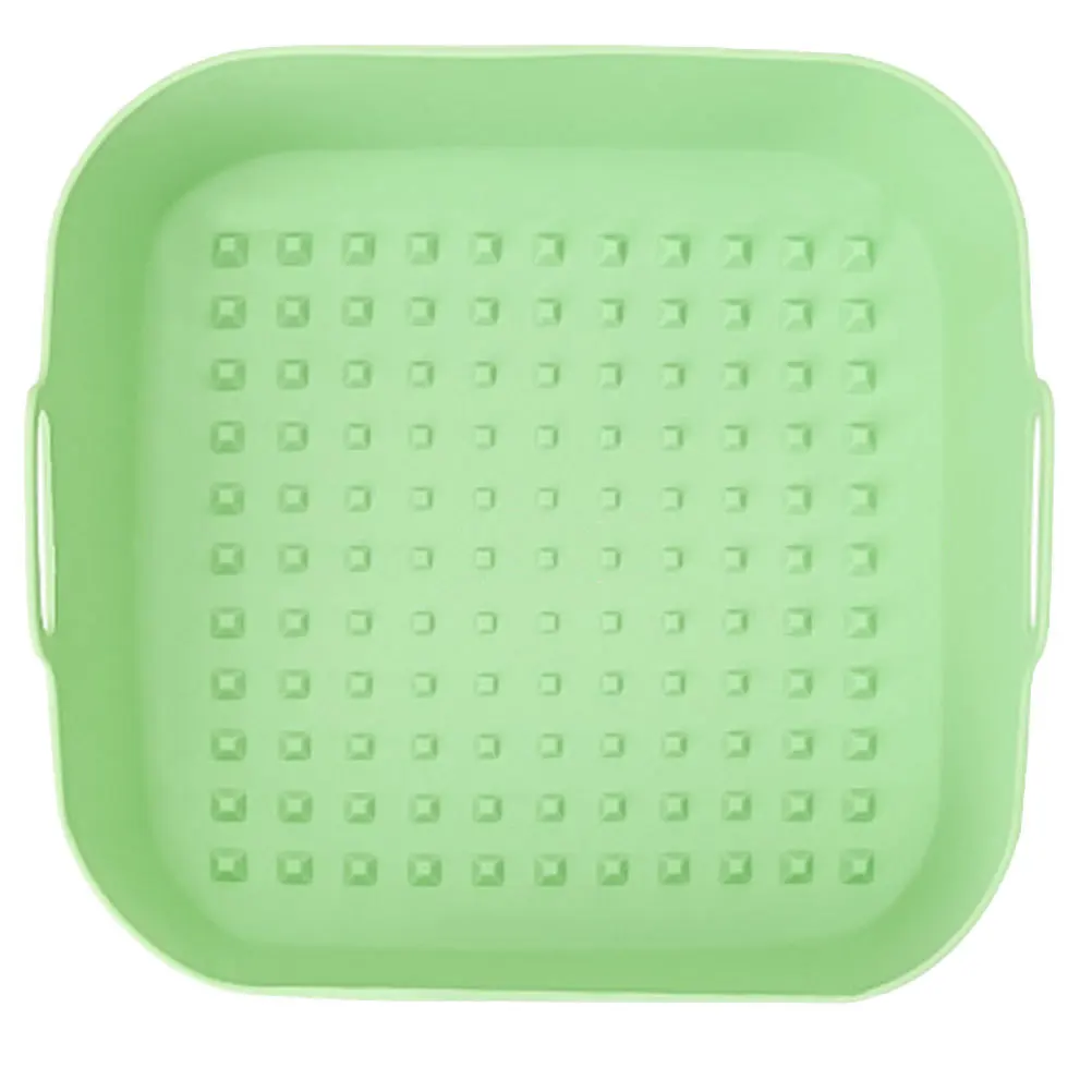 

Silicone Air Fryer Liner Reusable Nonstick Baking Tray For Chicken Wings Fish Burgers Breakfast Easy Clean Kitchen Tool Air
