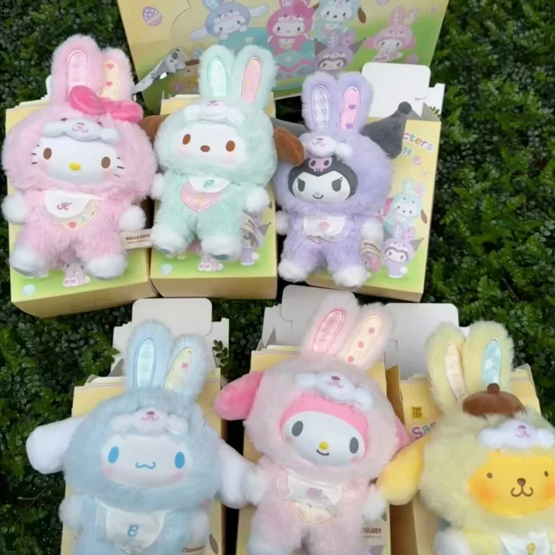 

Sanrio Elf Bunny Baby Series Blind Box Vinyl Plush Mystery Box Bag Pendant Surprise Toy Kuromi Pochacco Doll Birthday Gift Toys