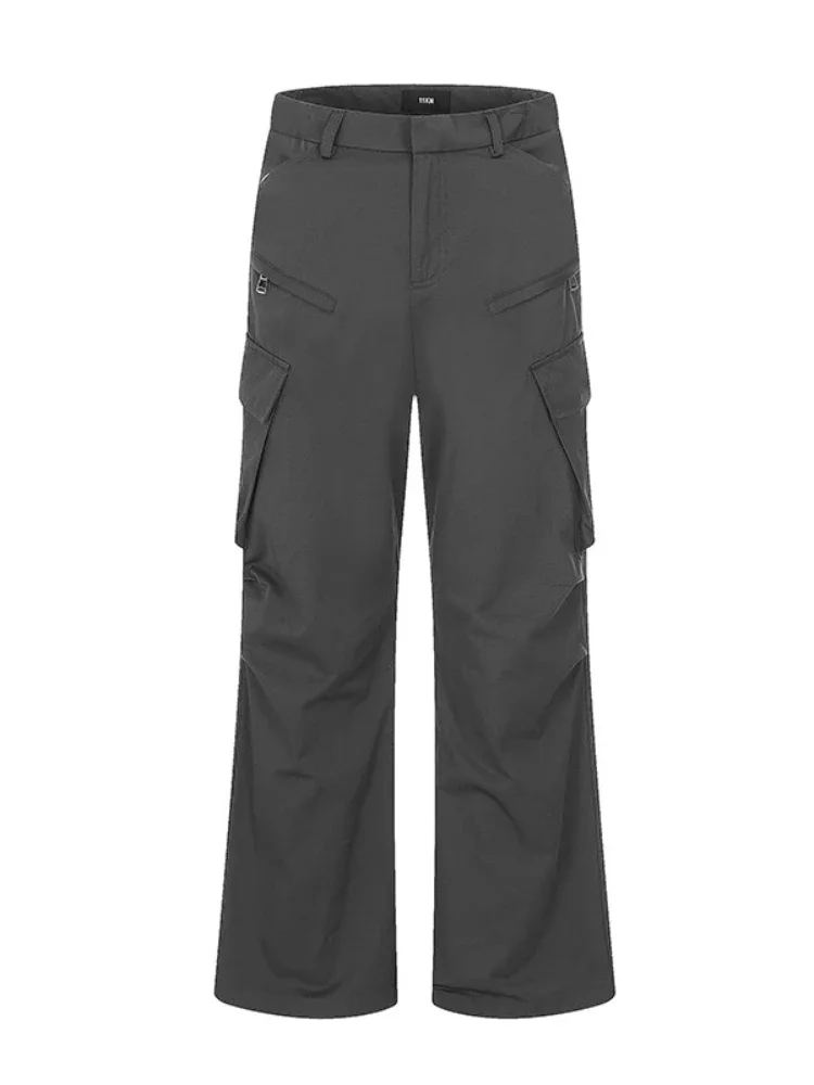 HOUZHOU Techwear Cargo Pants Women Workwear Wide Leg Trousers Female Japanese Streetwear Hip Hop Pockets Loose Casual Vintage