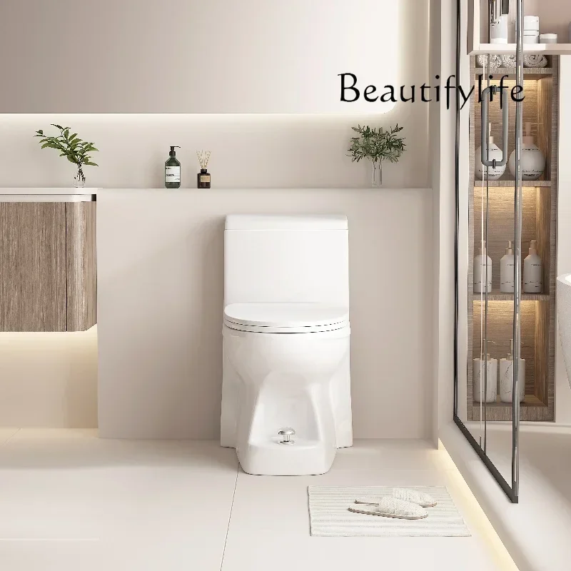 R FKToilet Anti-backflow Household Deodorant, Anti-blockage And Anti-return Water Large Pipeline Straight Flushing Ceramic Toile