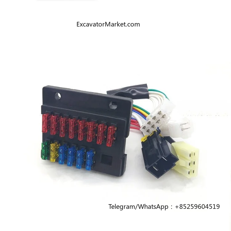 For DAEWOO DOOSAN DH60-7/225-7 Fuse box Four plugs excavator accessories For excavator