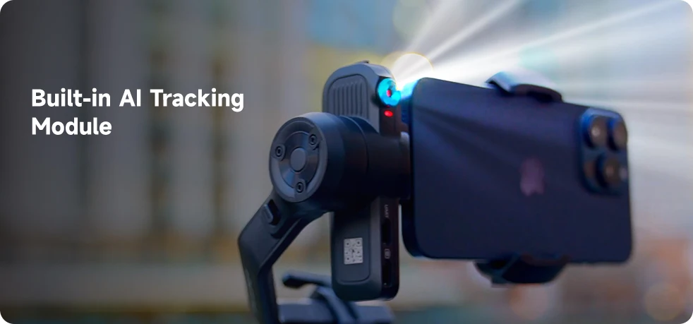 FeiyuTech SCORP Mini 3 Gimbal-Stabilisator für Smartphone, integriertes AI-Tracking-Modul, Lüfter, 2 kg Nutzlast mit integriertem Griff – Detail 2