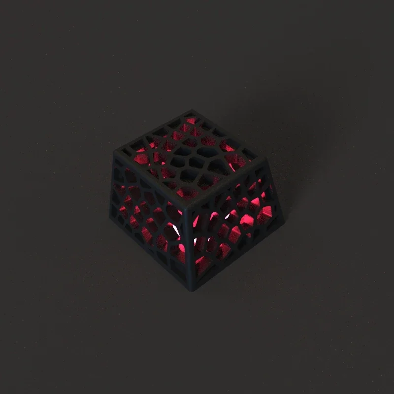 Mesh Translucent Personalized Keycaps Diy Custom Creative Three-dimensional Mechanical Keyboard Cross Shaft Applicable Gifts