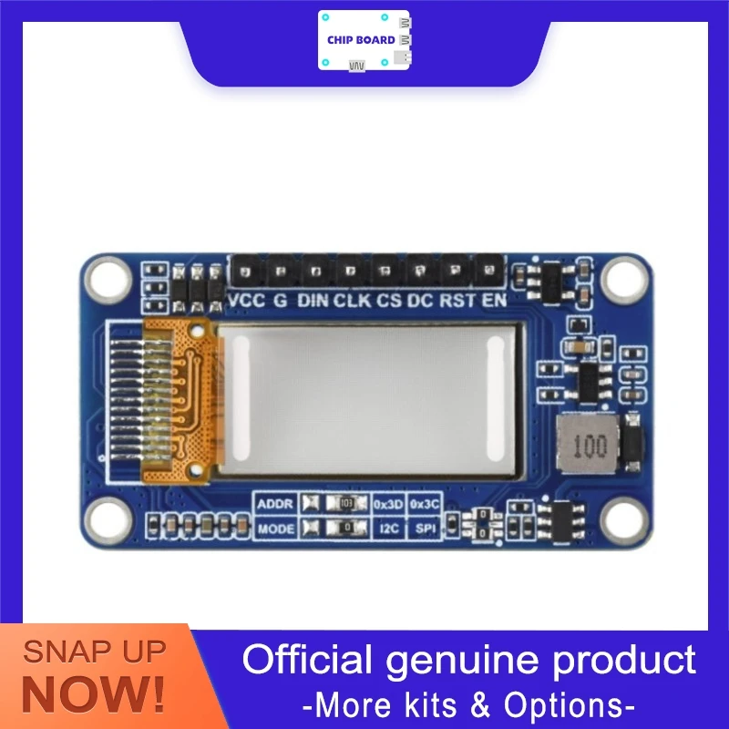 Waveshare 0.96inch Transparent OLED SSD1312 128x64 SPI I2C Display Module