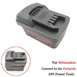 Battery Adapter For Milwaukee 18V Li-ion Battery Convert to for Parkside 20V Power Tools , Converter Power Tool Accessories