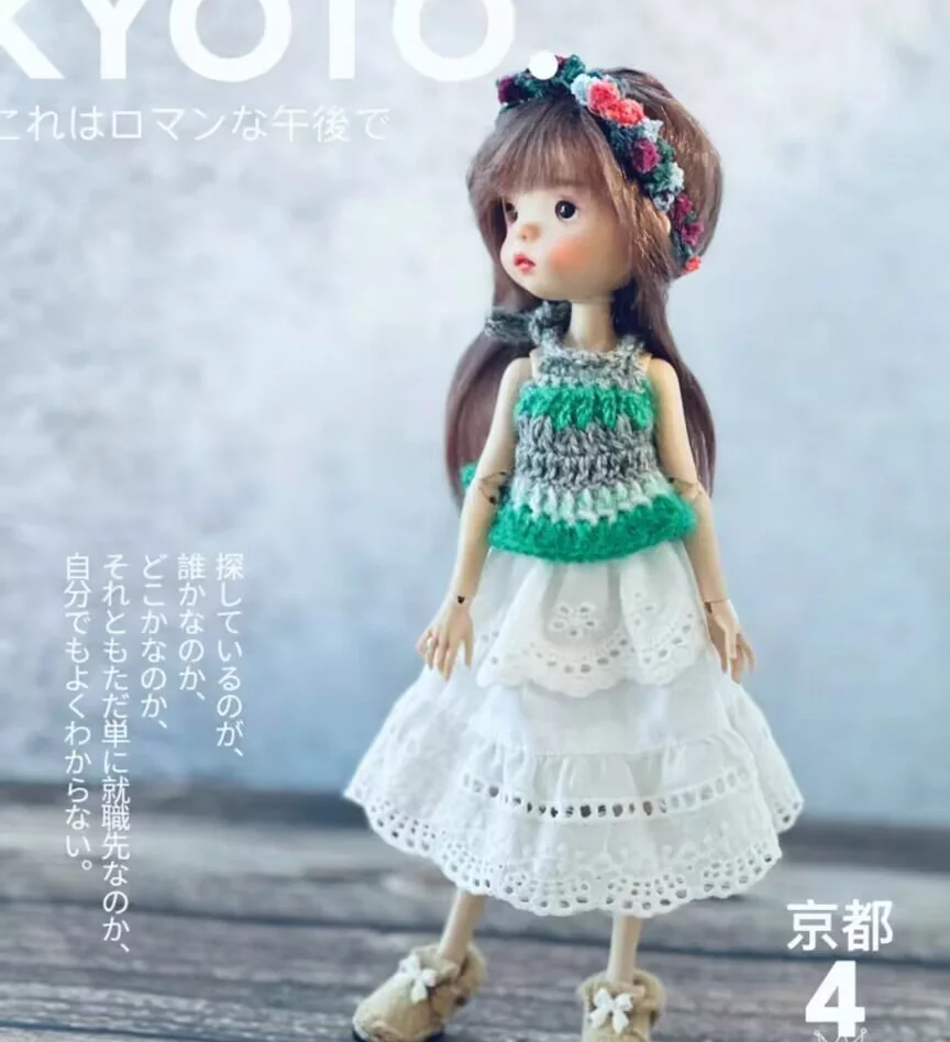 High quality 2025 leisure summer style 2pcs Blythe sweater hat+dress 1/6 30cm(Fit for azone,Pullip,Ob22/24/26, Licca)