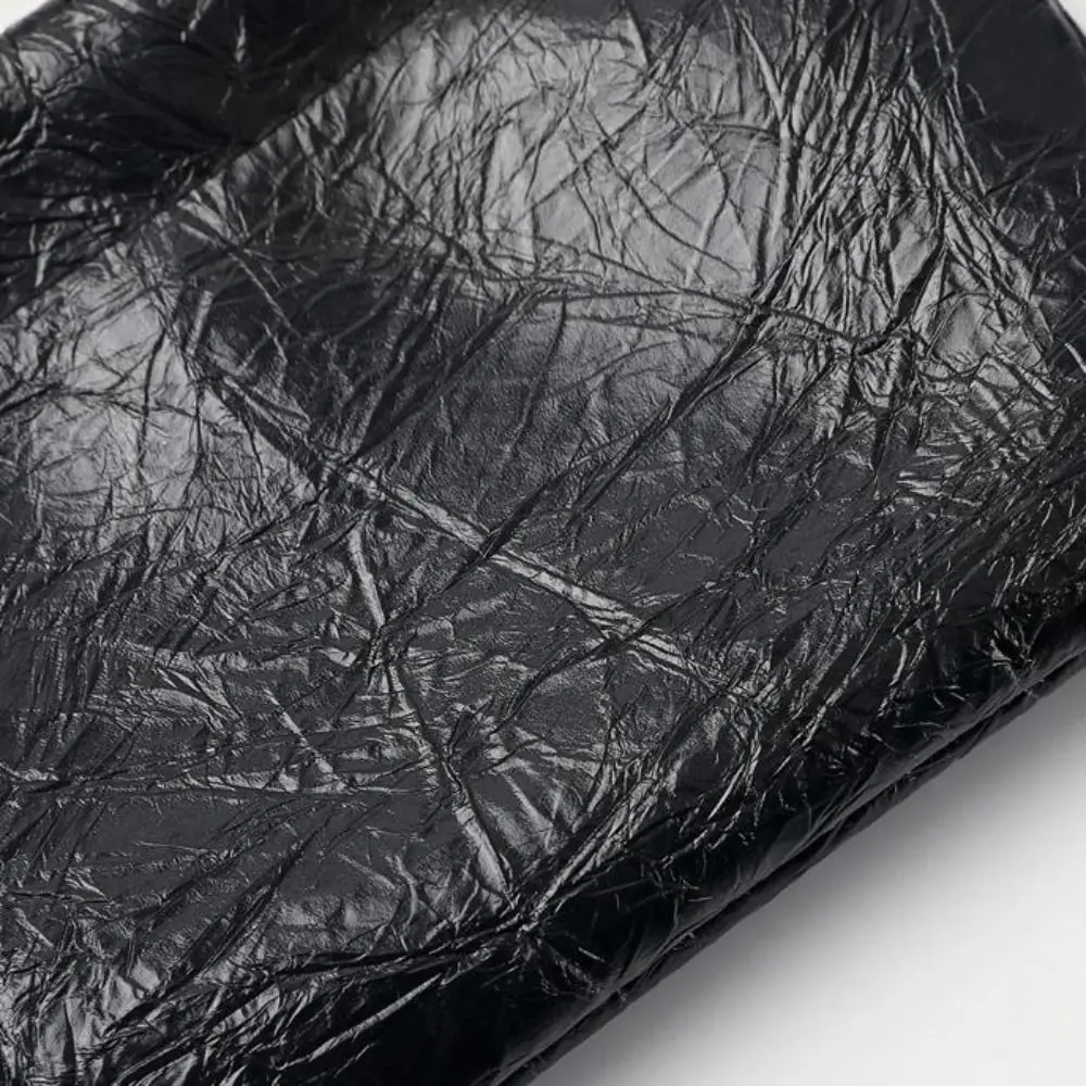 Fashion Waterproof PU Leather Coin Purse Automatic Closure Compact Storage Bag Portable Mini Short Wallet Women Men