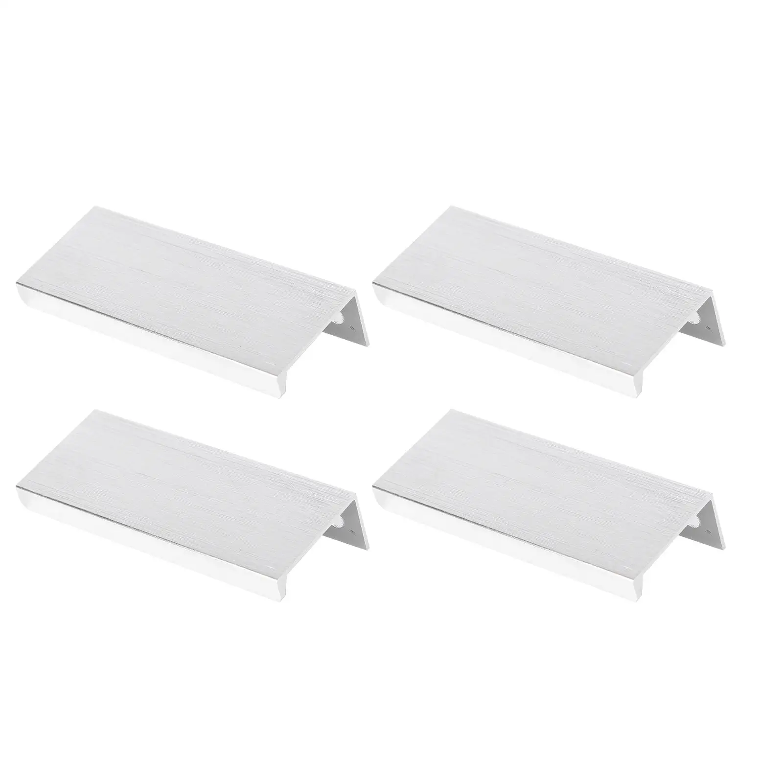 

4 Pcs Cabinet Door Knobs Invisible Modern Handle Edge Banding Closet Handles Drawer Easy to Install