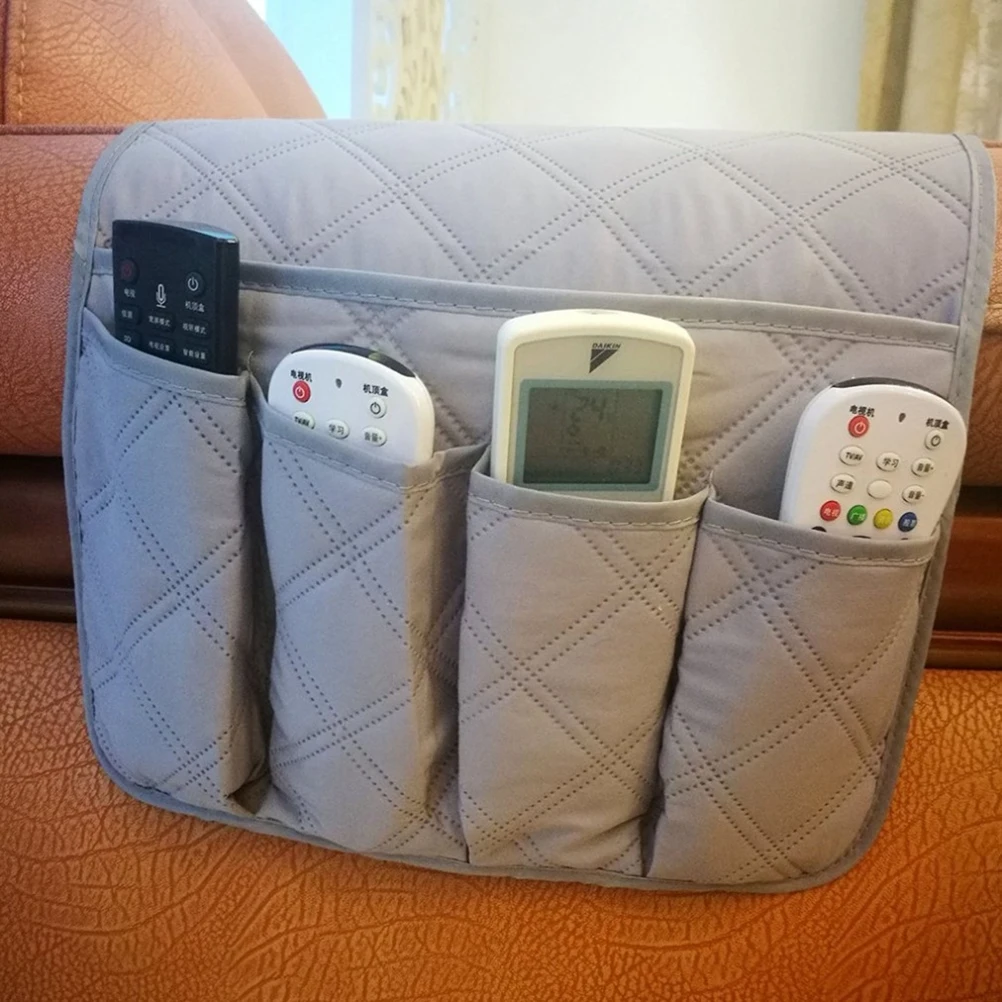 

1PC Gray Felt Fabric Bedside Storage Bag Large Capacity Hanging ganizer for Sofa Side Door Car Use Easy Attach