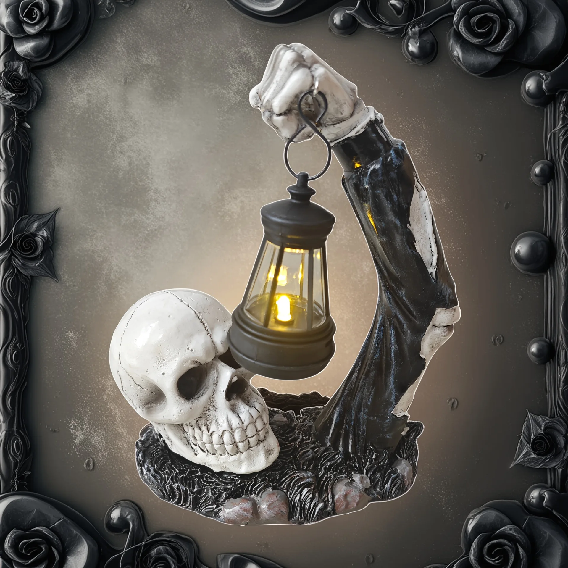 

‌Halloween Garden Lantern‌ - Glow-in-the-Dark Zombie & Witch Decor Set
