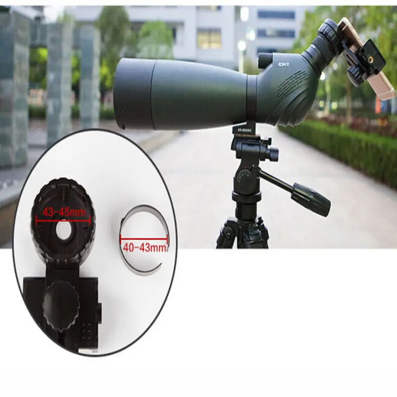 40-45มม.โทรศัพท์มือถือผู้ถือMount AdapterสำหรับSpotting Scope