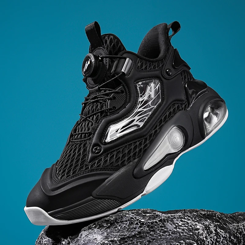 Men's Basketball Shoes Breathable Cushioning Non-Slip Wearable Runing Shoes Gym Training Athletic Basketball Sneakers for Women