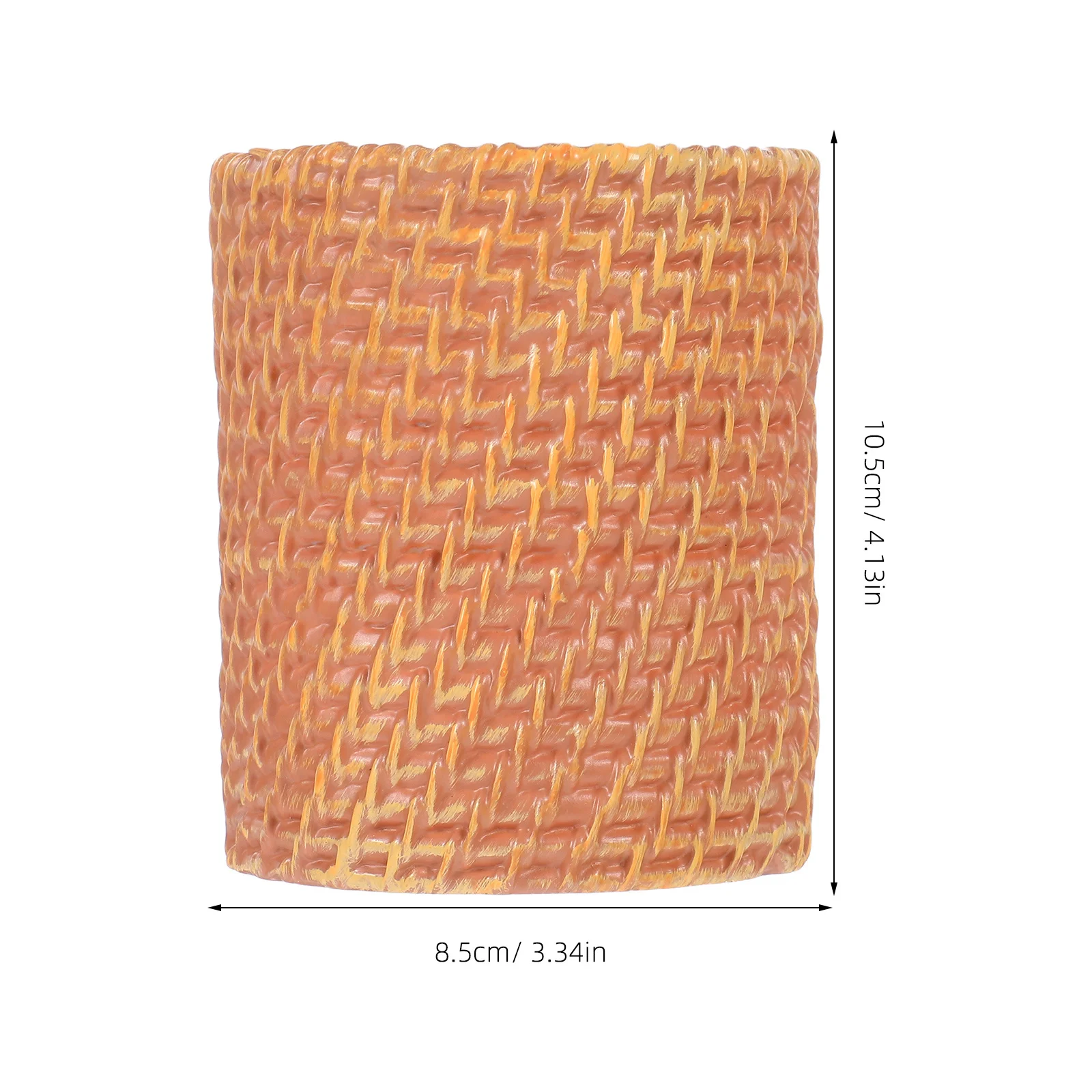 فو الروطان حامل قلم متعدد الوظائف منظم مكتب زهرة زهرية فرشاة للمكياج حامل سطح المكتب تخزين اسطوانة مزهرية الزخرفية #4