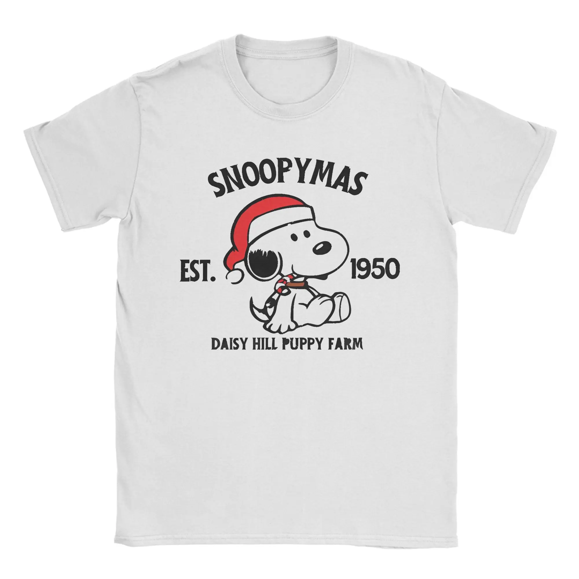 سنوبي سنوبياس عيد ميلاد سعيد سانتا كلوز جديد وصول تي شيرت الرجال النساء القطن الخالص تي شيرت الملابس #1