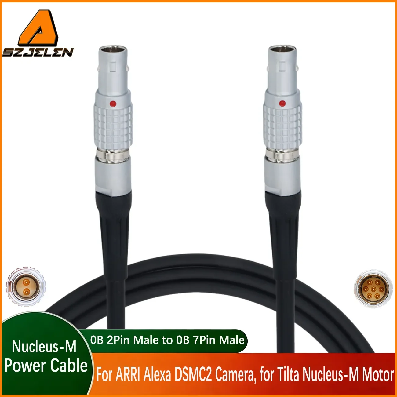 0B2 Pin to 0B 7Pin Cable for TILTA Nucleus-M WLC-T03 Wireless Follow Focus Lens Control Nucleus M Power Cable